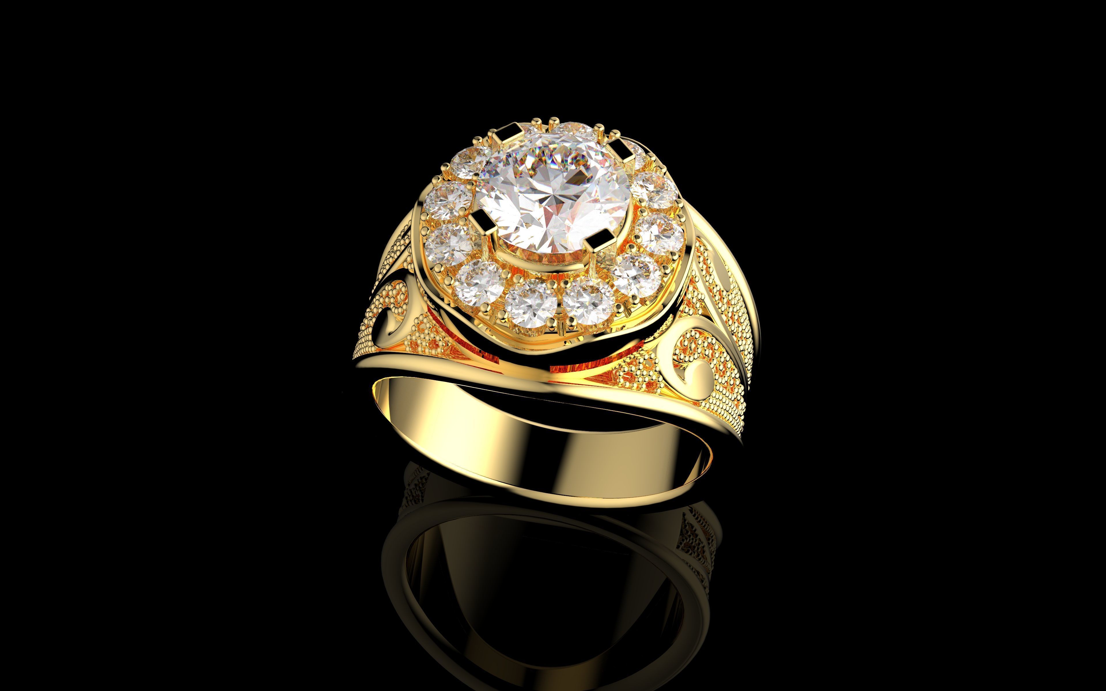 Gold N1256 3D print model_6