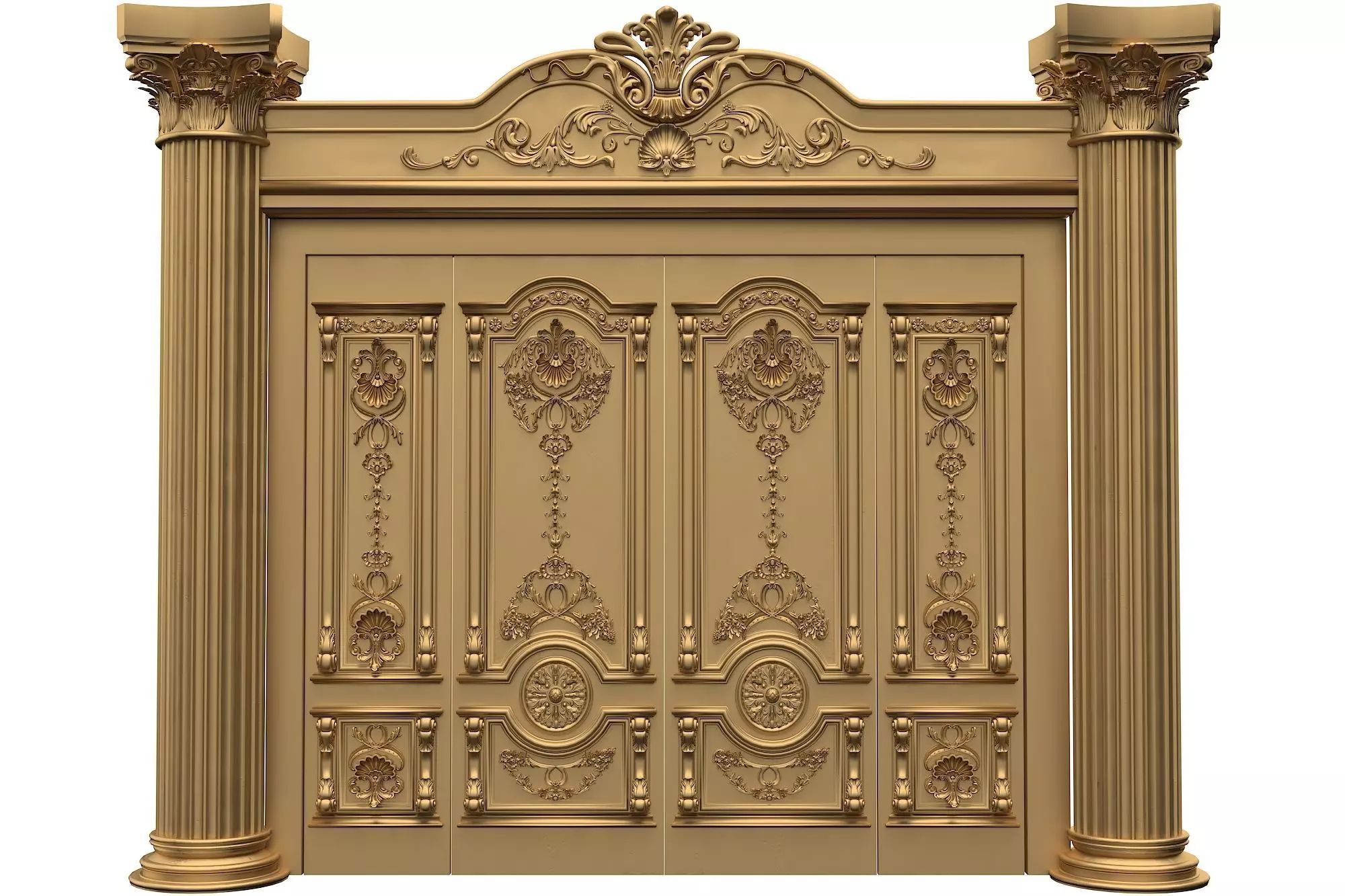 Classic Door Royal 8 3D model_0