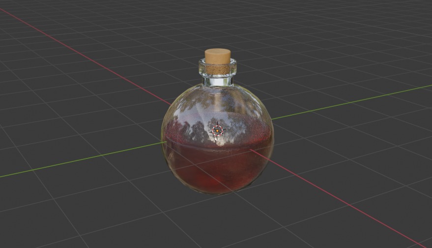 Potion Bottle 02 3D model_9
