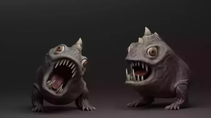 Horned Reptile Fantasy Beast