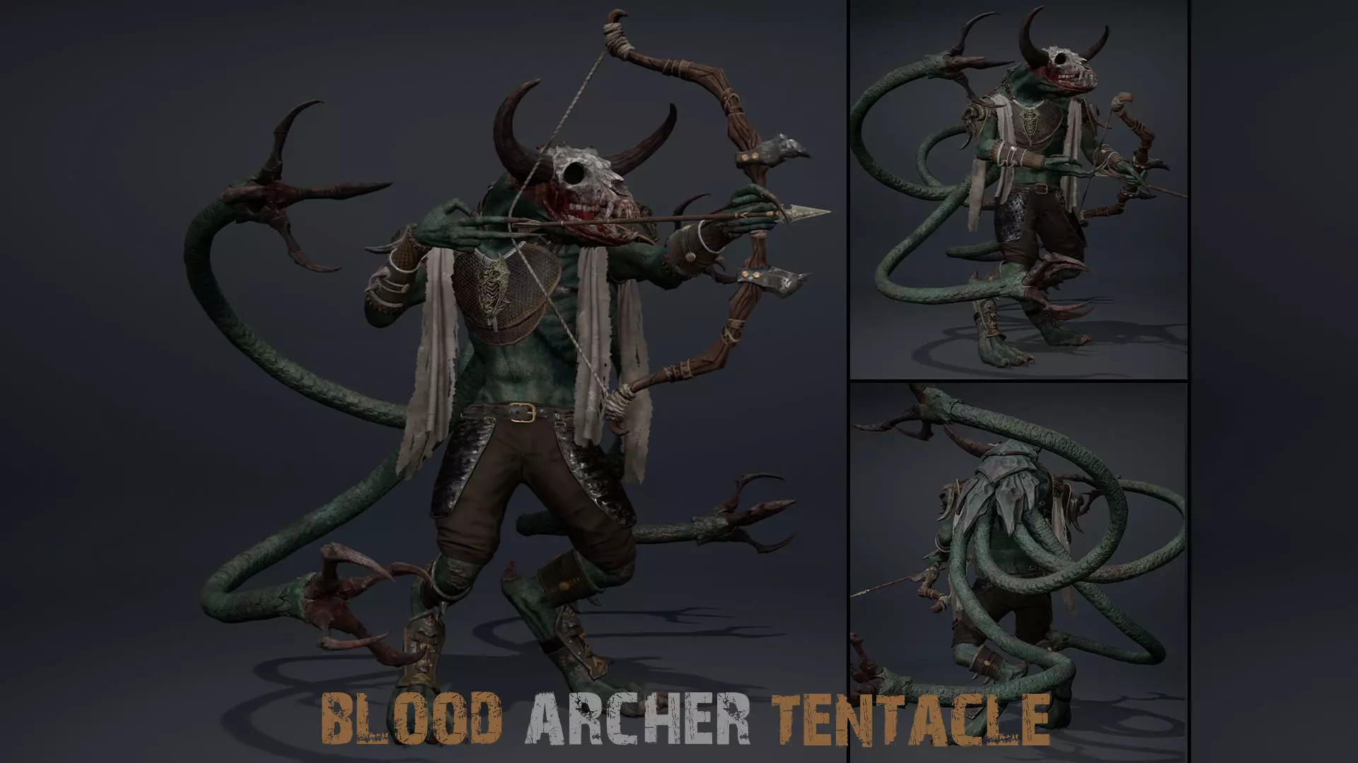 Blood Archer Tentacle Low-poly 3D model_0