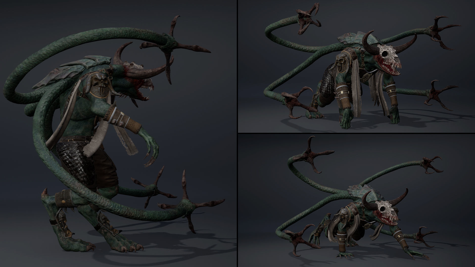Blood Archer Tentacle Low-poly 3D model_12