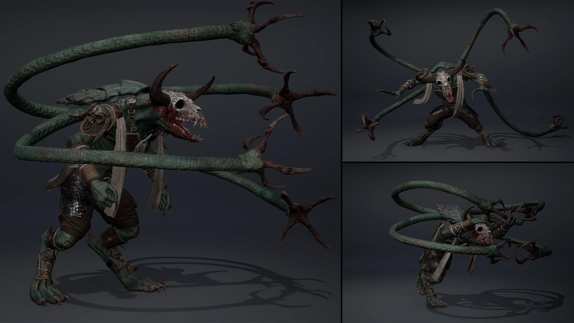 Blood Archer Tentacle Low-poly 3D model_16