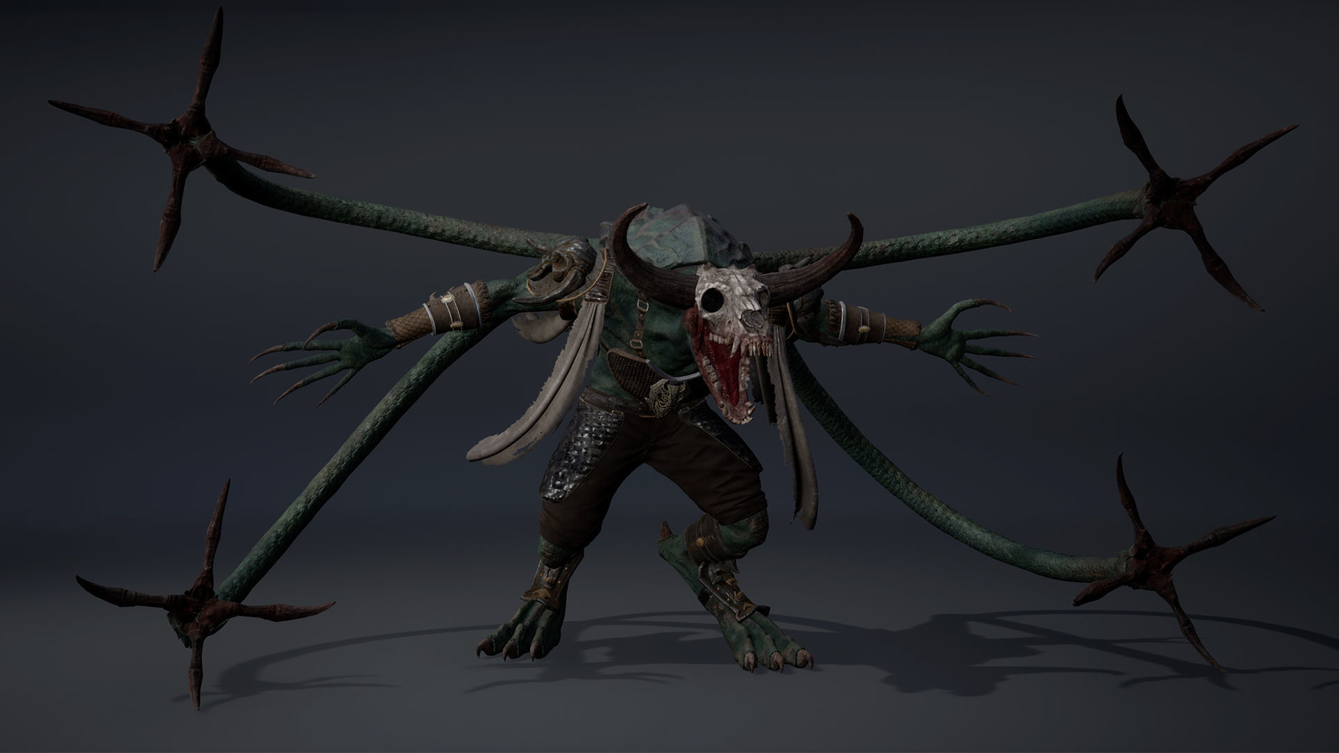 Blood Archer Tentacle Low-poly 3D model_18