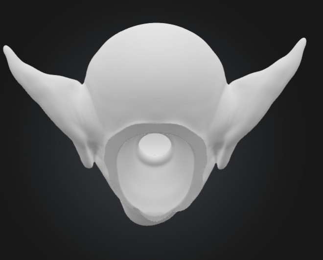 Goblin Head Devil Bust Mask 3D print model_4