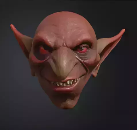 Goblin Head Devil Bust Mask