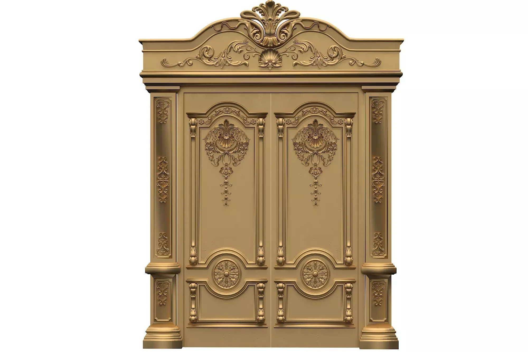Classic Door Royal 2 3D model_0