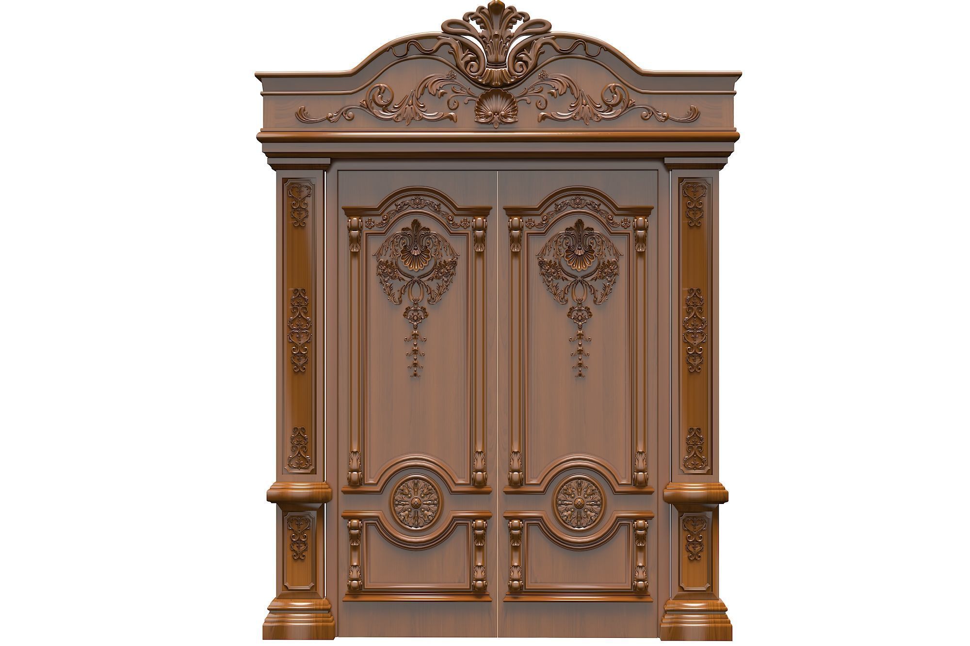 Classic Door Royal 2 3D model_1