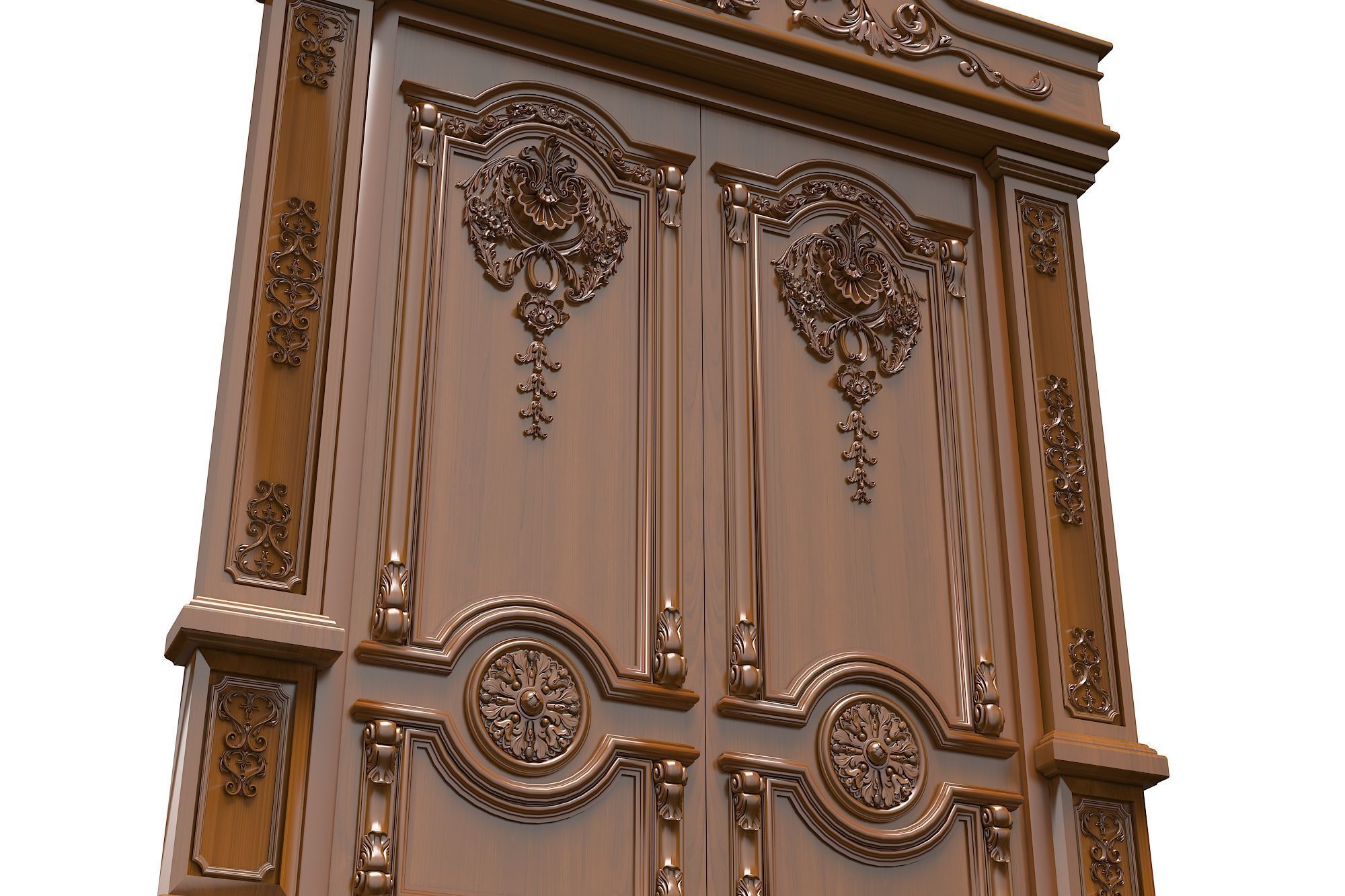 Classic Door Royal 2 3D model_2