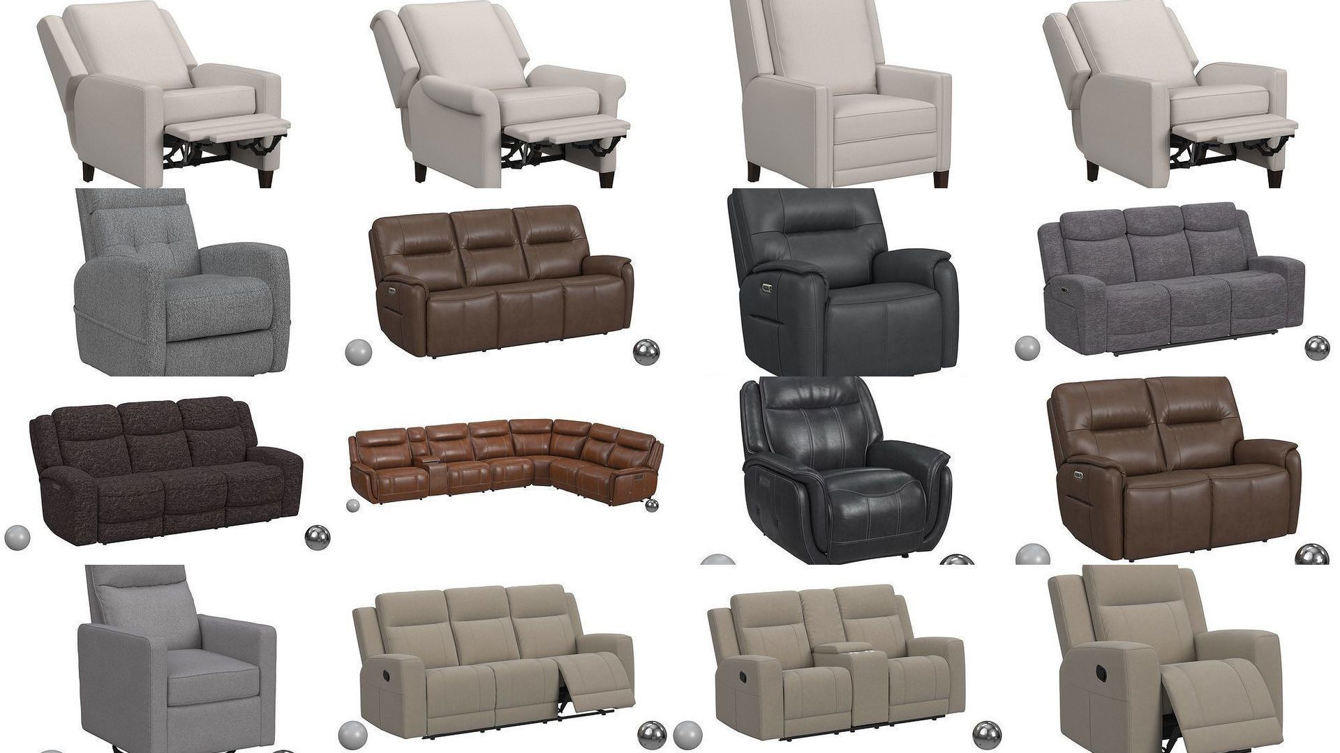 Ultimate Recliner Collection - 136 Models - High and Low Poly _11
