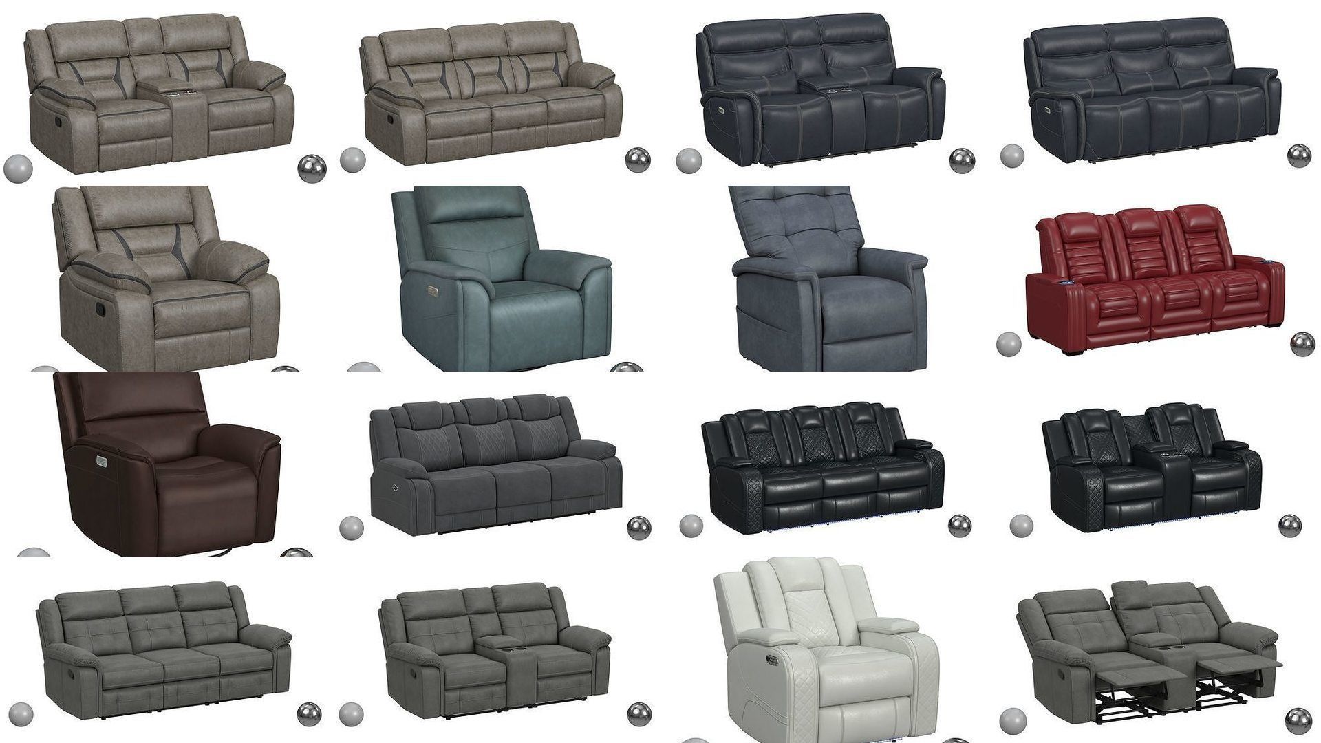 Ultimate Recliner Collection - 136 Models - High and Low Poly _13