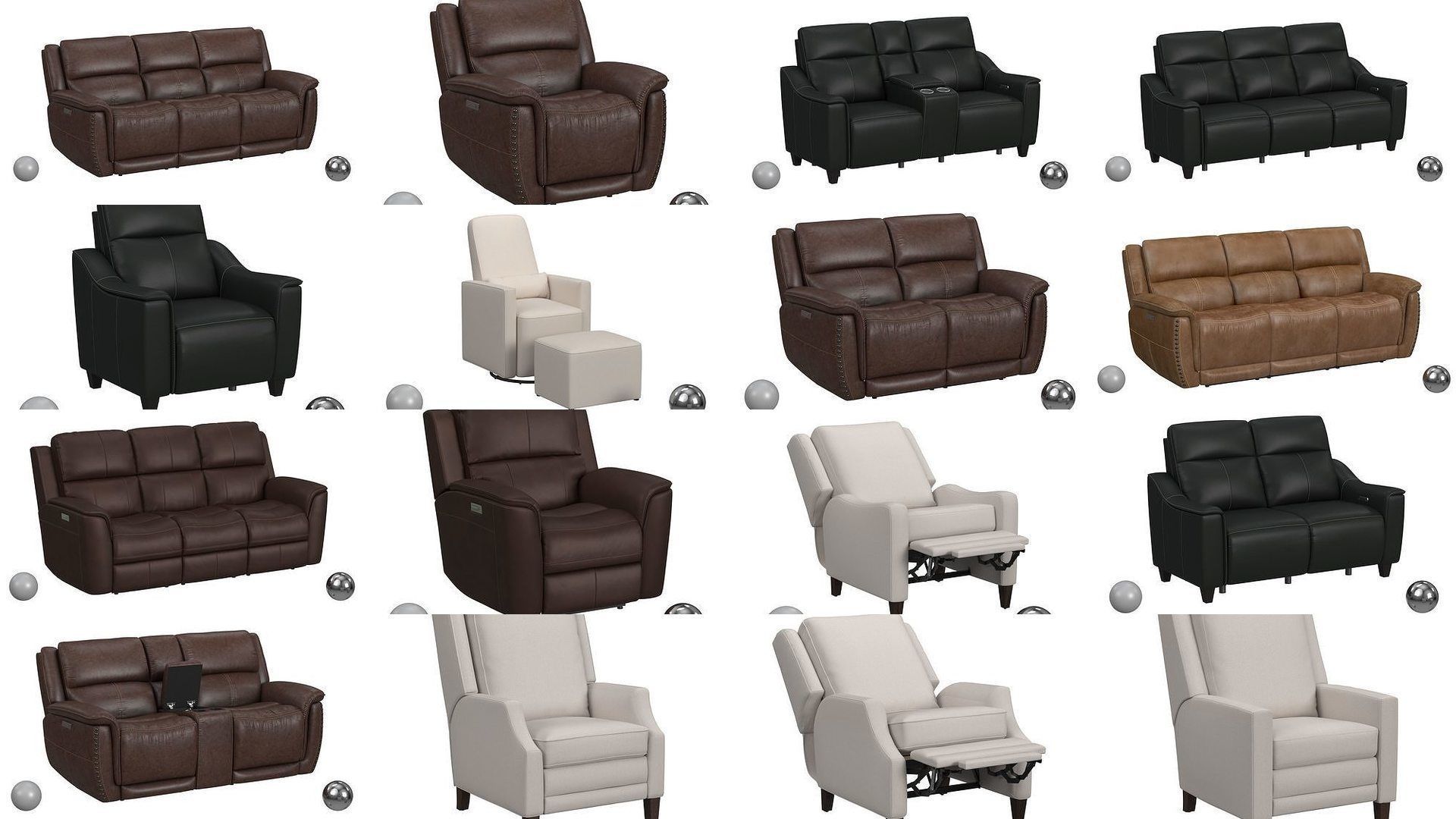 Ultimate Recliner Collection - 136 Models - High and Low Poly _9