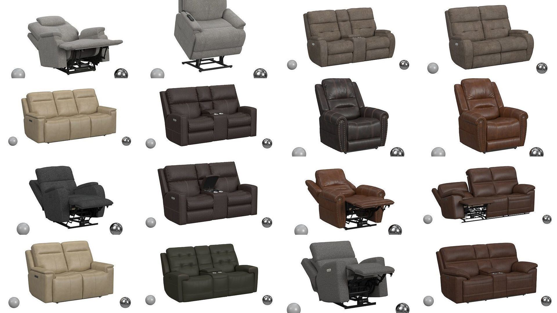 Ultimate Recliner Collection - 136 Models - High and Low Poly _5