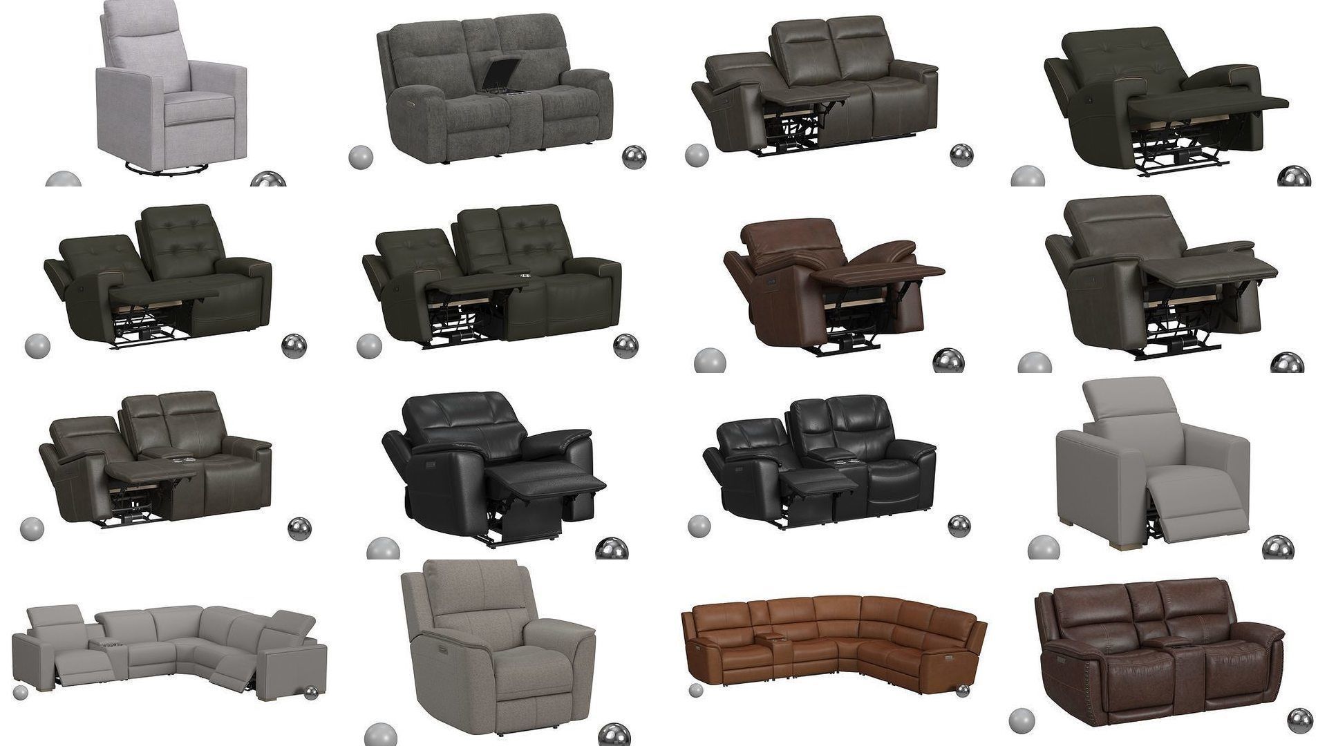 Ultimate Recliner Collection - 136 Models - High and Low Poly _7