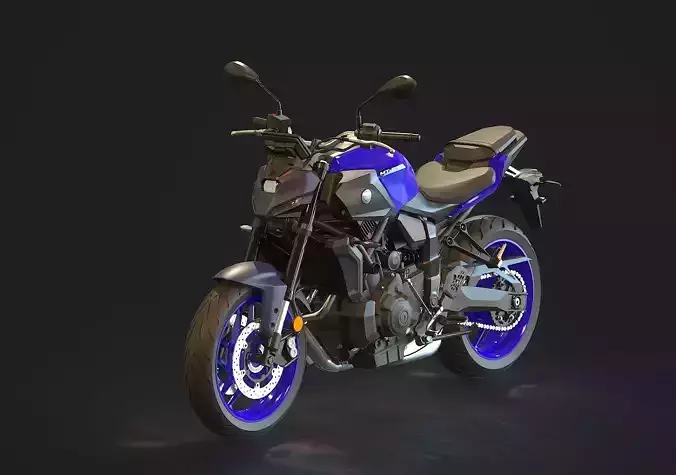 Base model Yamaha MT 07 2025 3D model