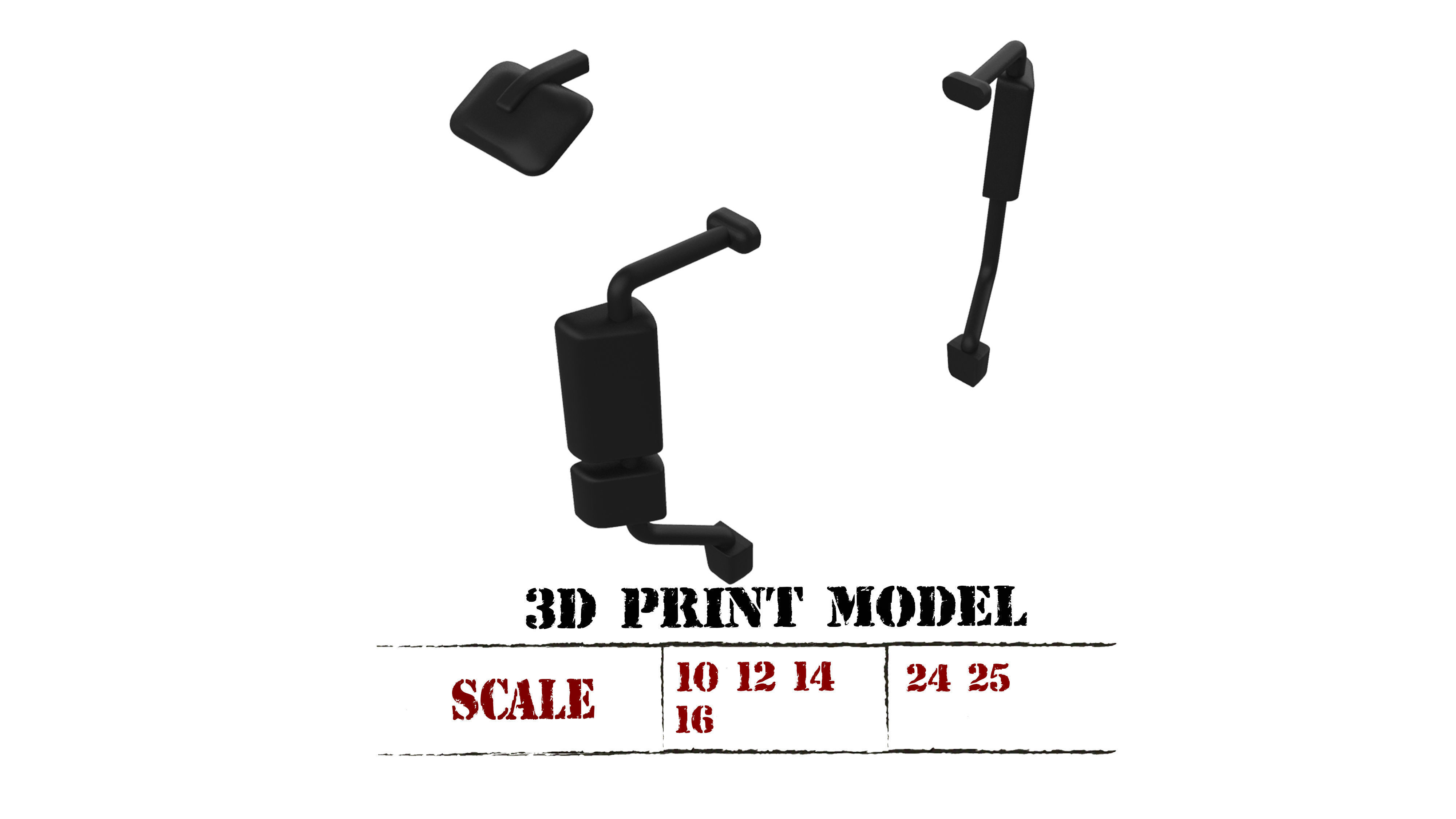 Free download Mirror for old truck 3D Printable STL Model  Free 3D print model_1