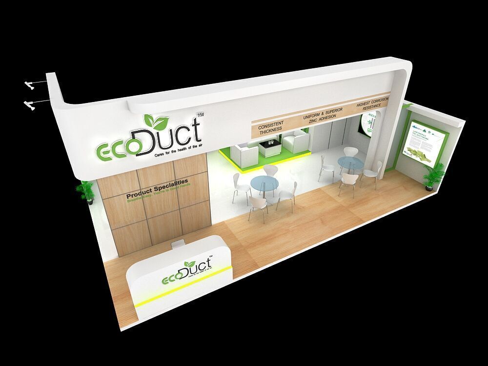 10 mtr x 6 mtr  2 side open exhibition stands 3D print model_5