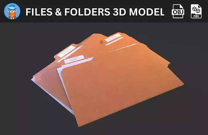 Files and Folders 3D Model Pack