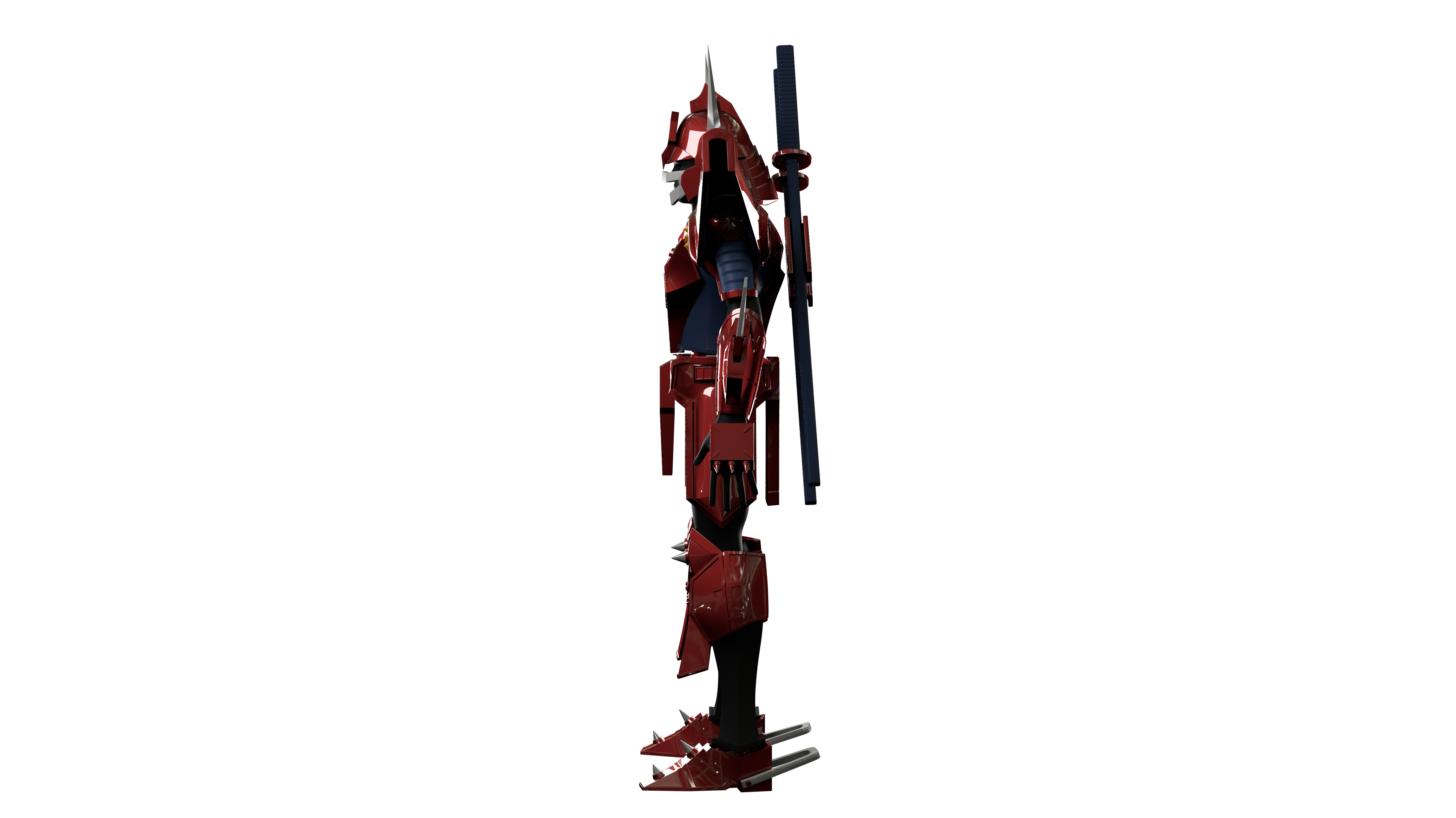 Magic Knight Rayearth Mecha Warriors Anime Character Blaze 3D model_14
