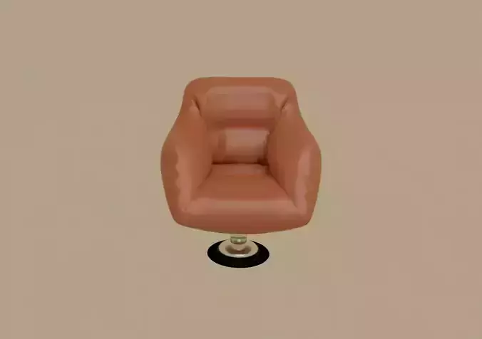 brown leather chair