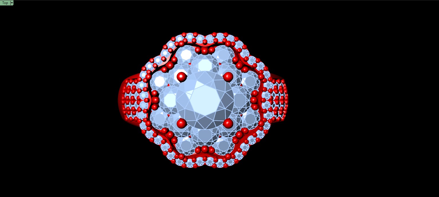 Women Ring 175 3D print model_6