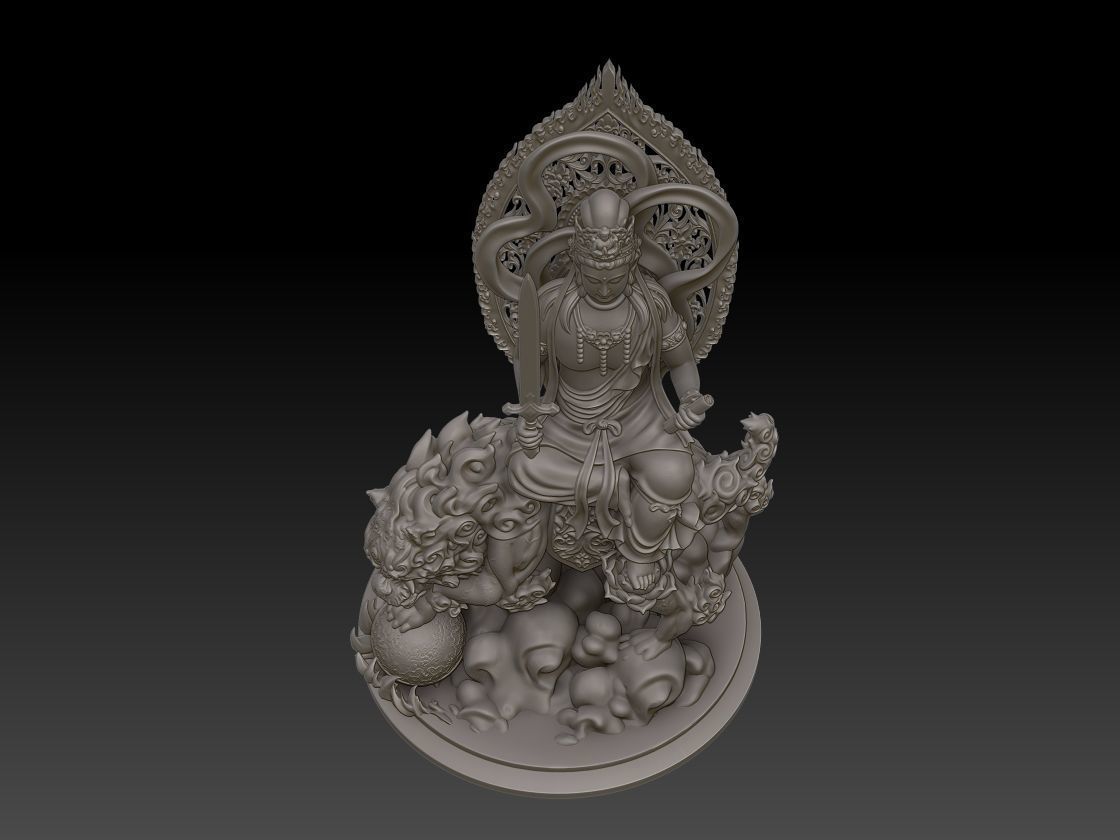 Bodhisattva Buddha 3D print model_4