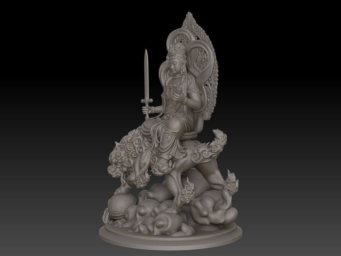 Bodhisattva Buddha 3D print model_3