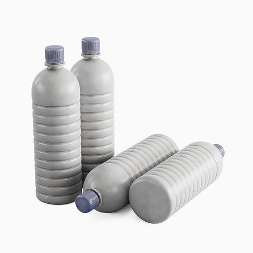 Plastic Bottle 01 Low-poly 3D model 3