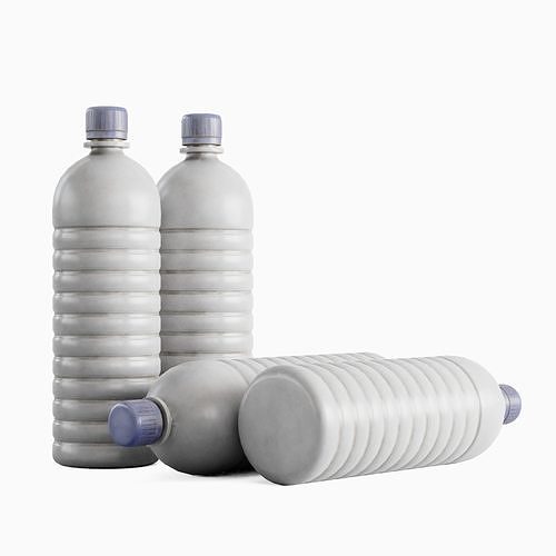 Plastic Bottle 01 Low-poly 3D model 2