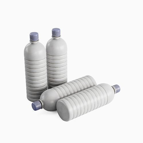Plastic Bottle 01 Low-poly 3D model 5