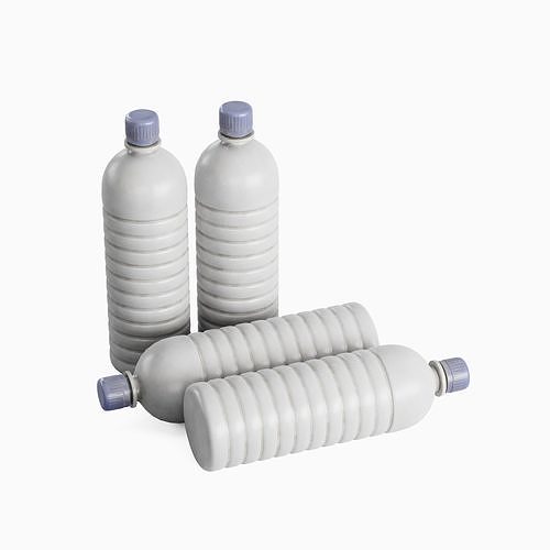 Plastic Bottle 01 Low-poly 3D model 6