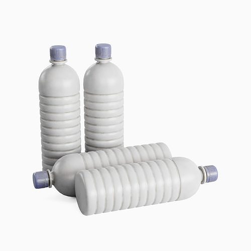 Plastic Bottle 01 Low-poly 3D model 4