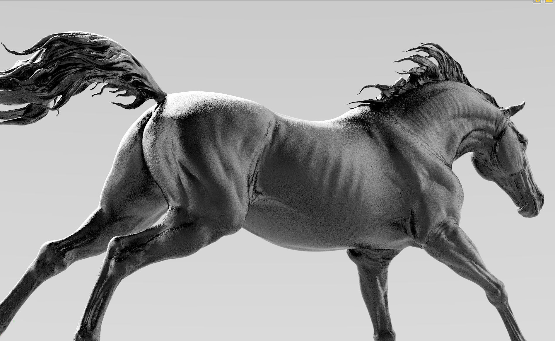3 Horses 3D Model Collection_32
