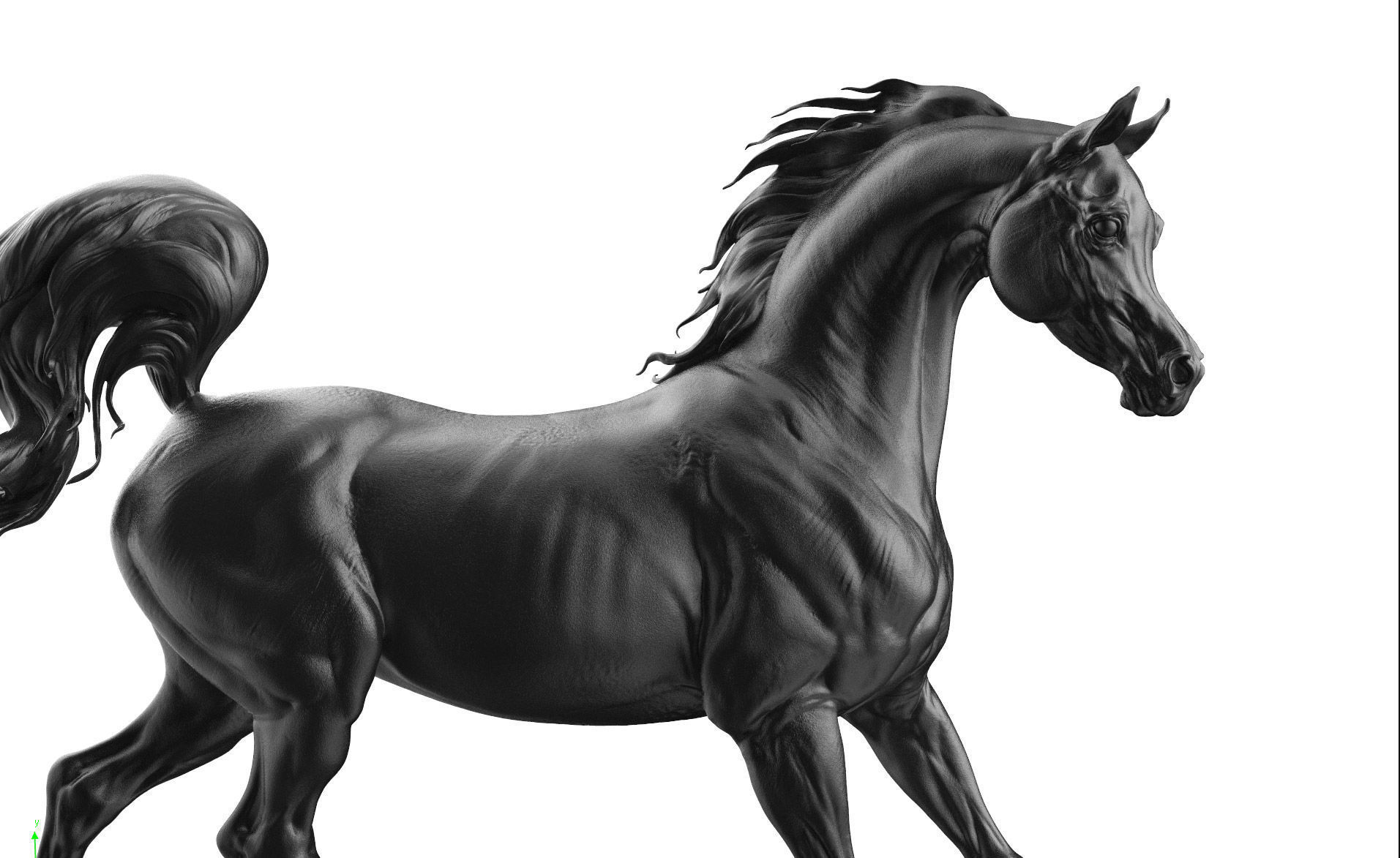 3 Horses 3D Model Collection_8
