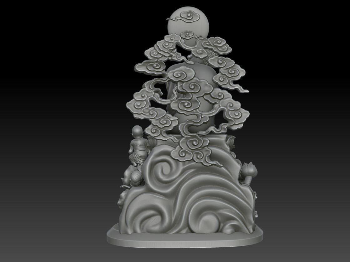 Serene Buddha 3D print model_4