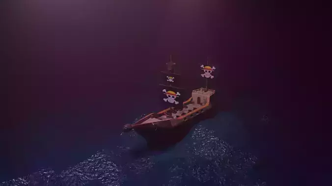 Pirate Ship Free 3D model