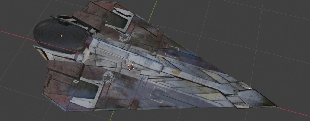 Delta 7 Free low-poly 3D model_2