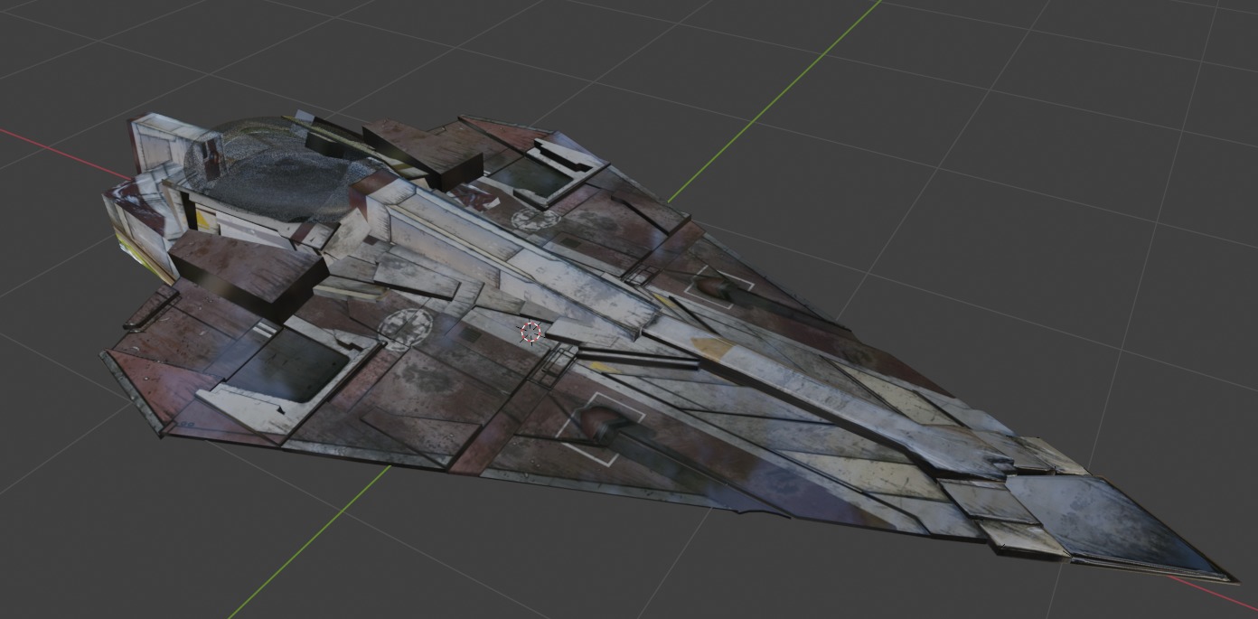 Delta 7 Free low-poly 3D model_5