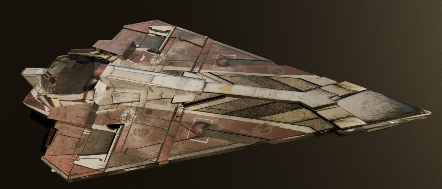 Delta 7 Free low-poly 3D model_6