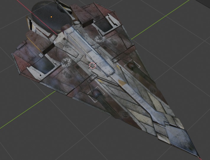Delta 7 Free low-poly 3D model_1