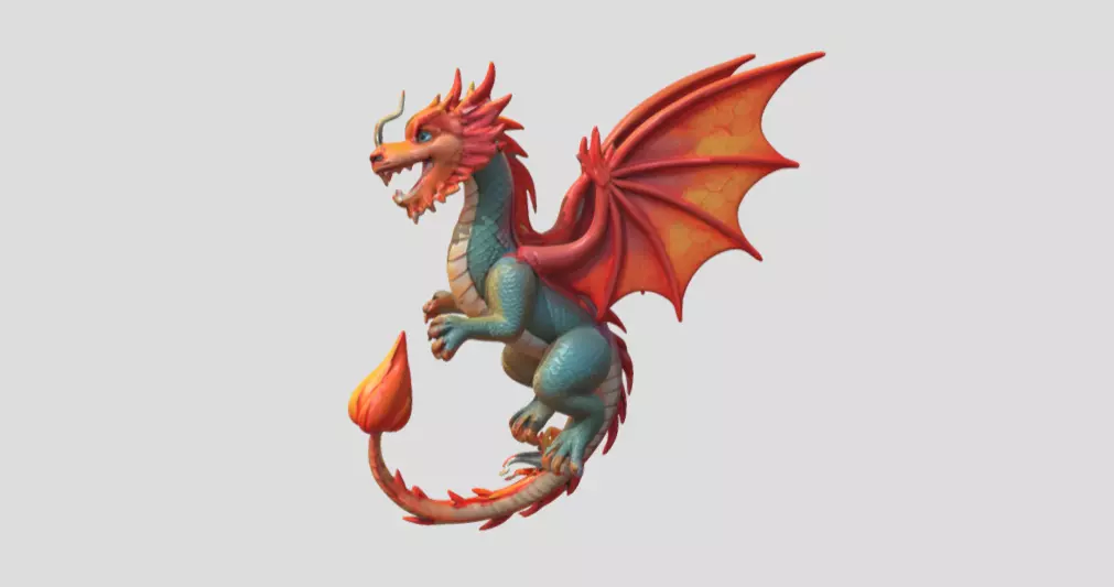 dragon 3D model_0