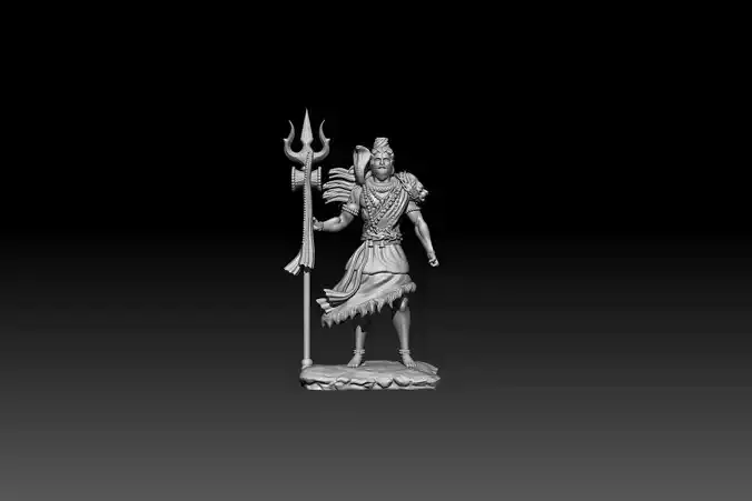Lord Shiva 3d model for 3d printing 3D print model