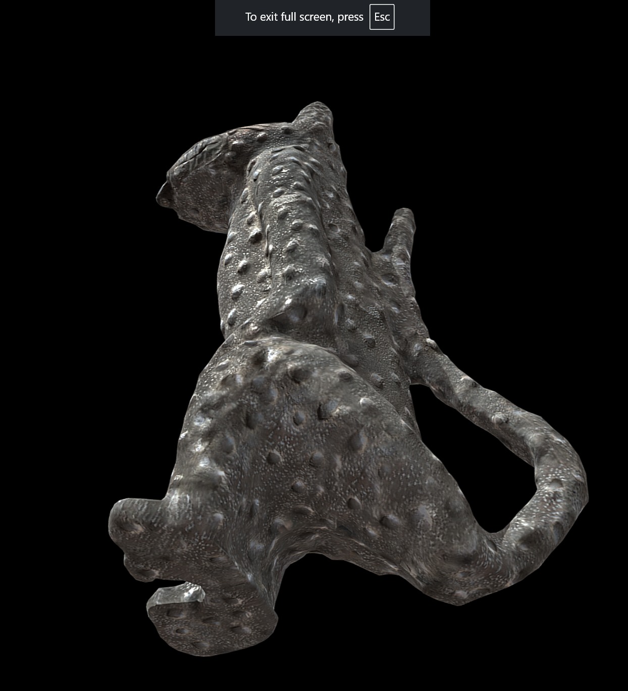 Leopard figures Low-poly 3D model_3