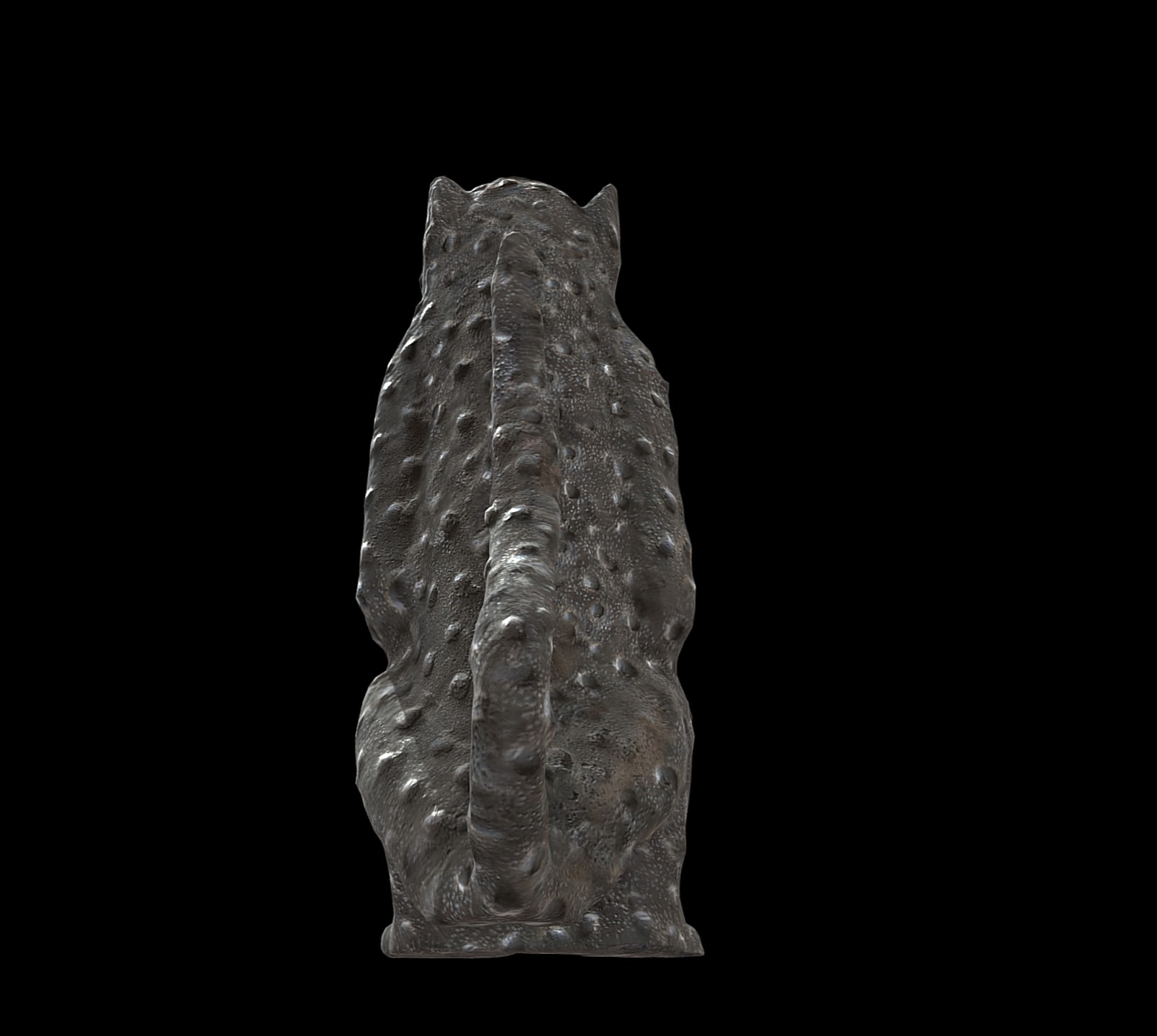 Leopard figures Low-poly 3D model_2