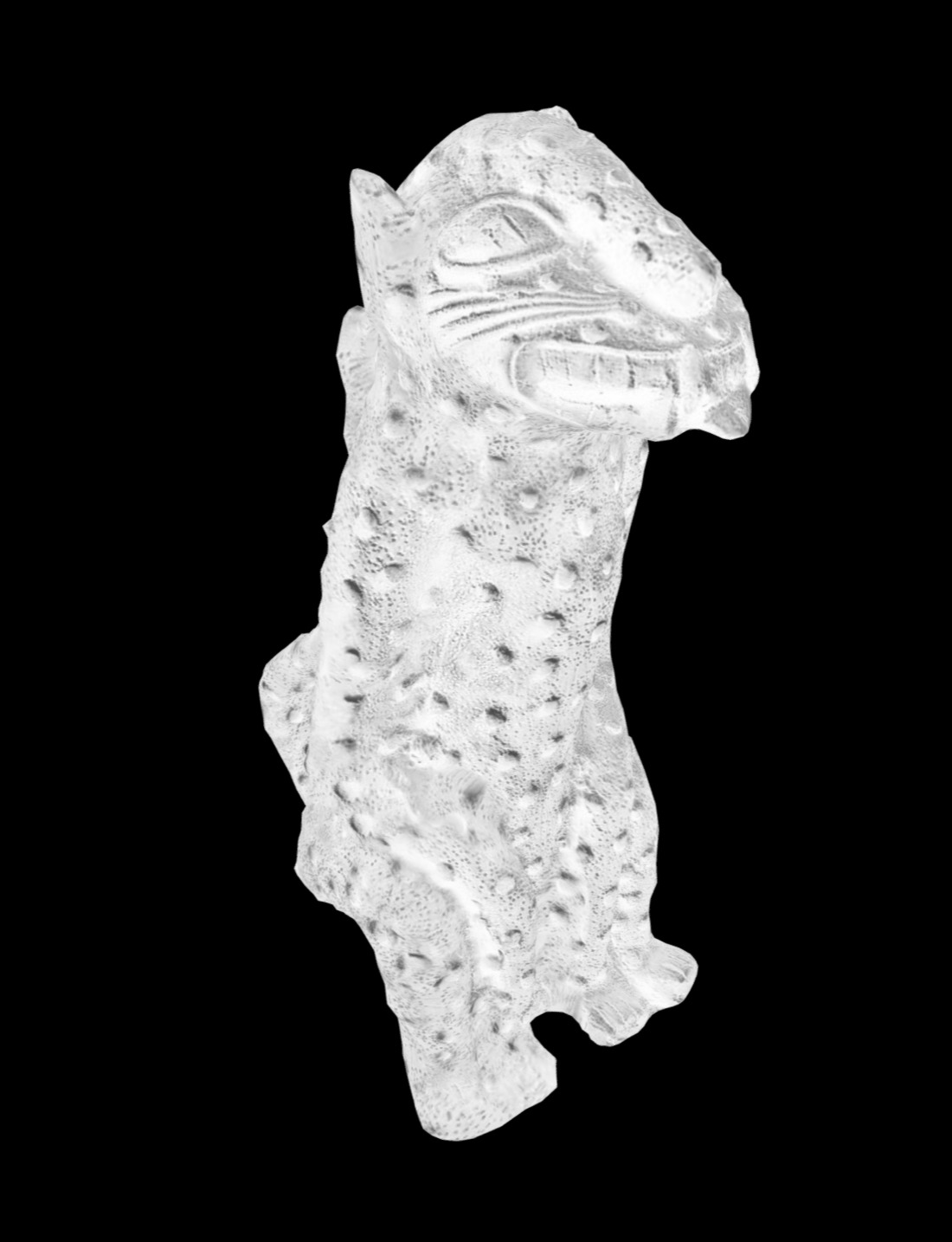 Leopard figures Low-poly 3D model_5