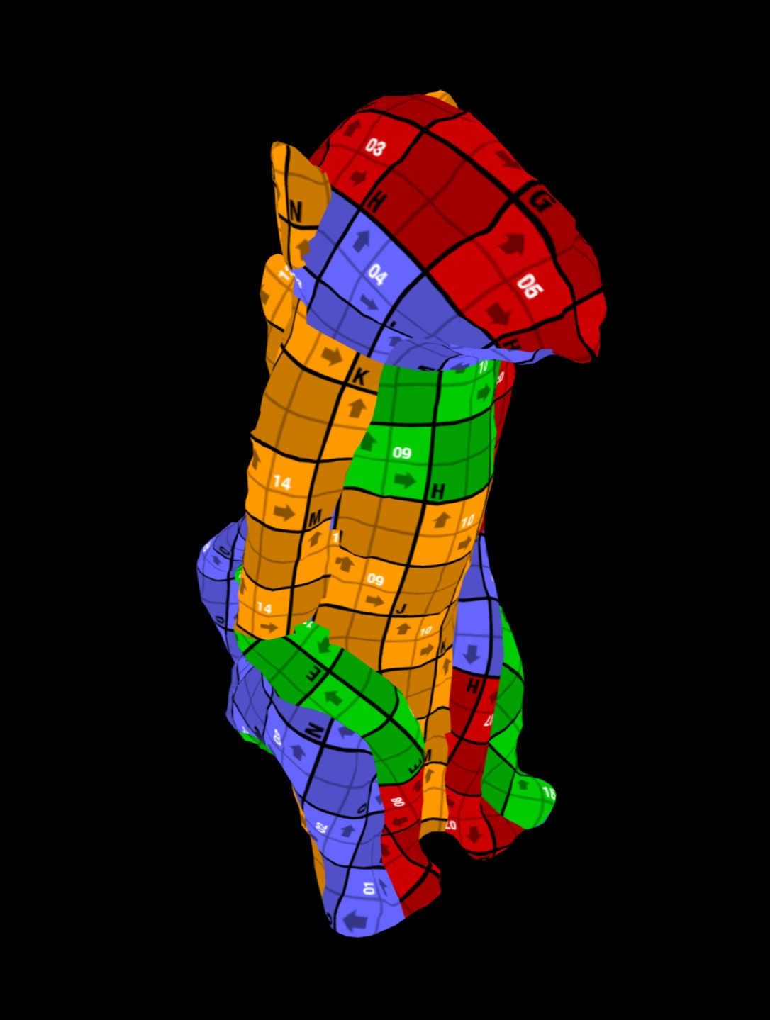 Leopard figures Low-poly 3D model_6