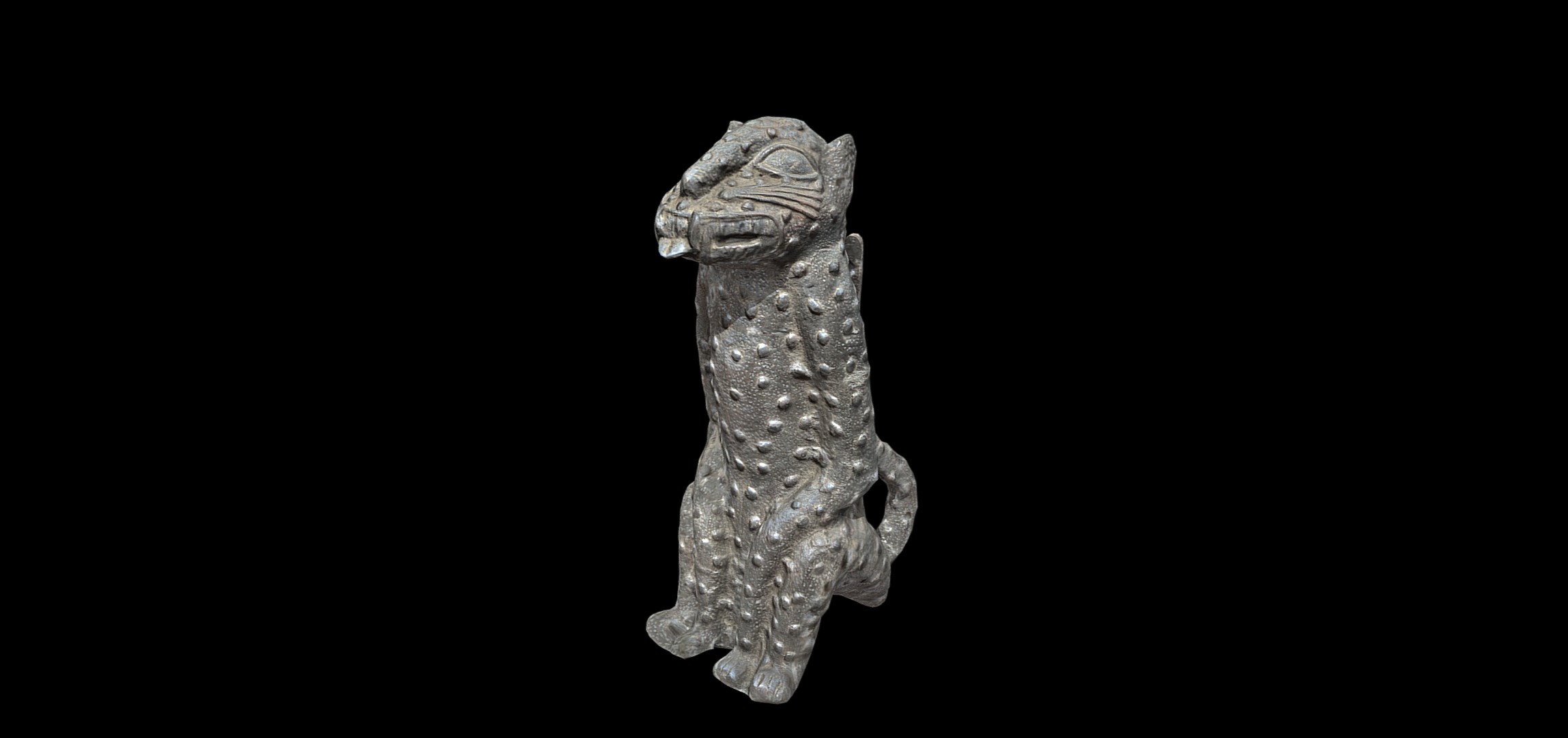 Leopard figures Low-poly 3D model_1