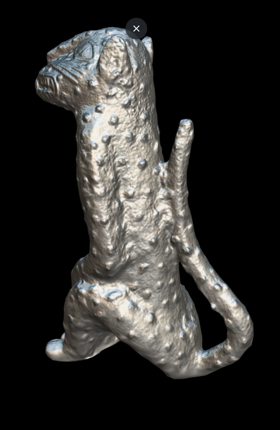 Leopard figures Low-poly 3D model_9