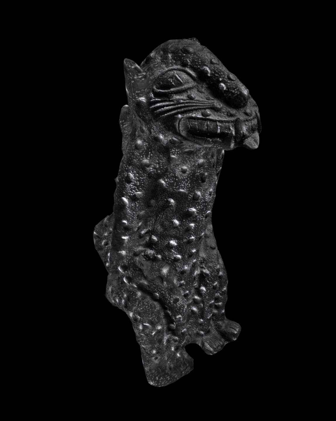 Leopard figures Low-poly 3D model_7