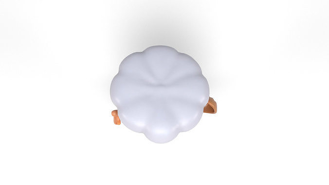 Figure chef Low-poly 3D model 7